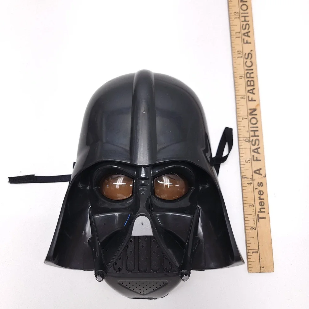 Star Wars Darth Vader Mask Rubies Lucasfilm 2011 Black Plastic Costume Accessory